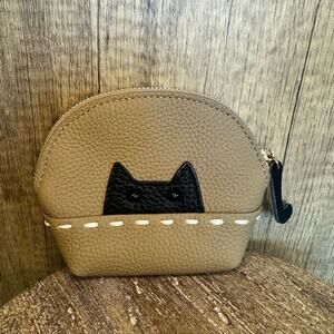 Kitty Cat Coin Purse Wallet Genuine Leather Wallet NEW FAST SHIP